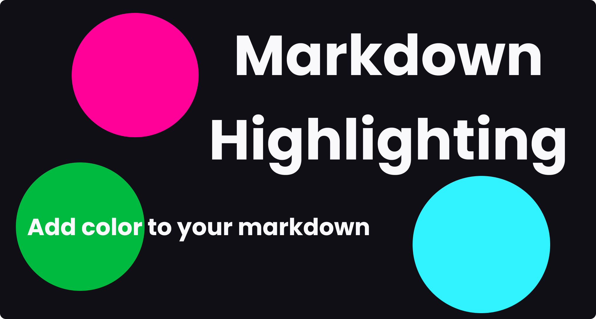 Add color to markdon